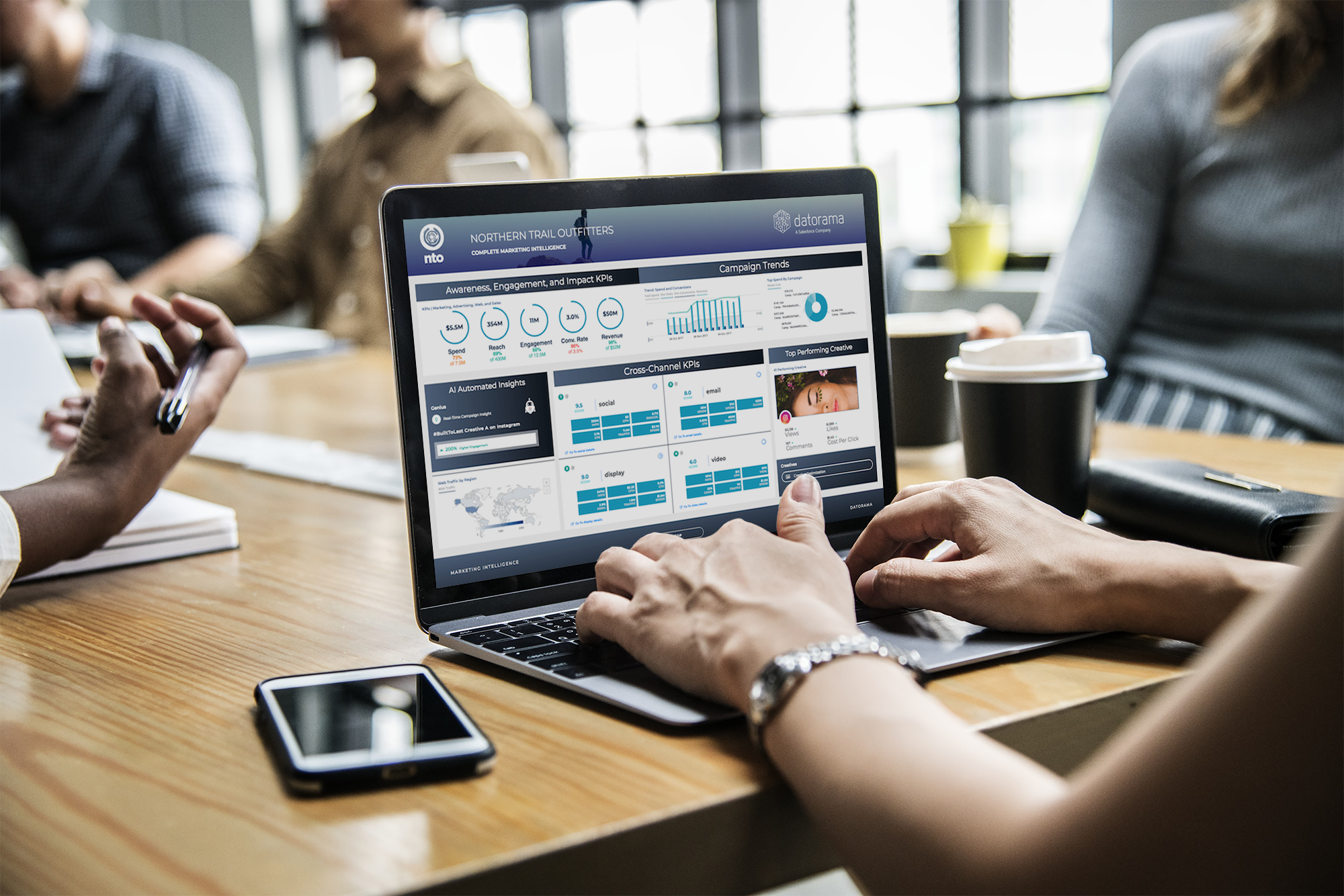 Woman Working on Macbook Mockup