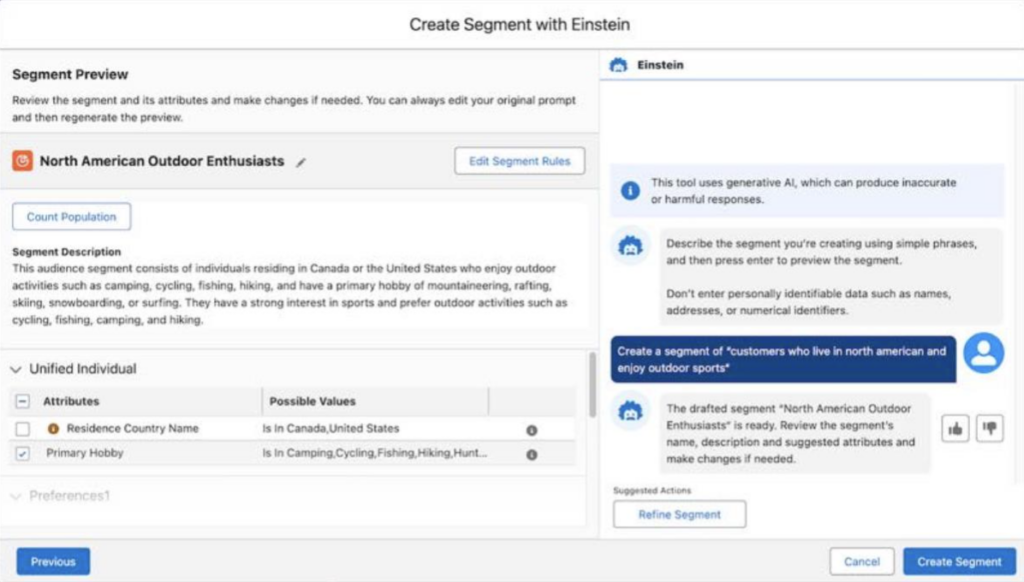 Segmentation in Marketing Cloud